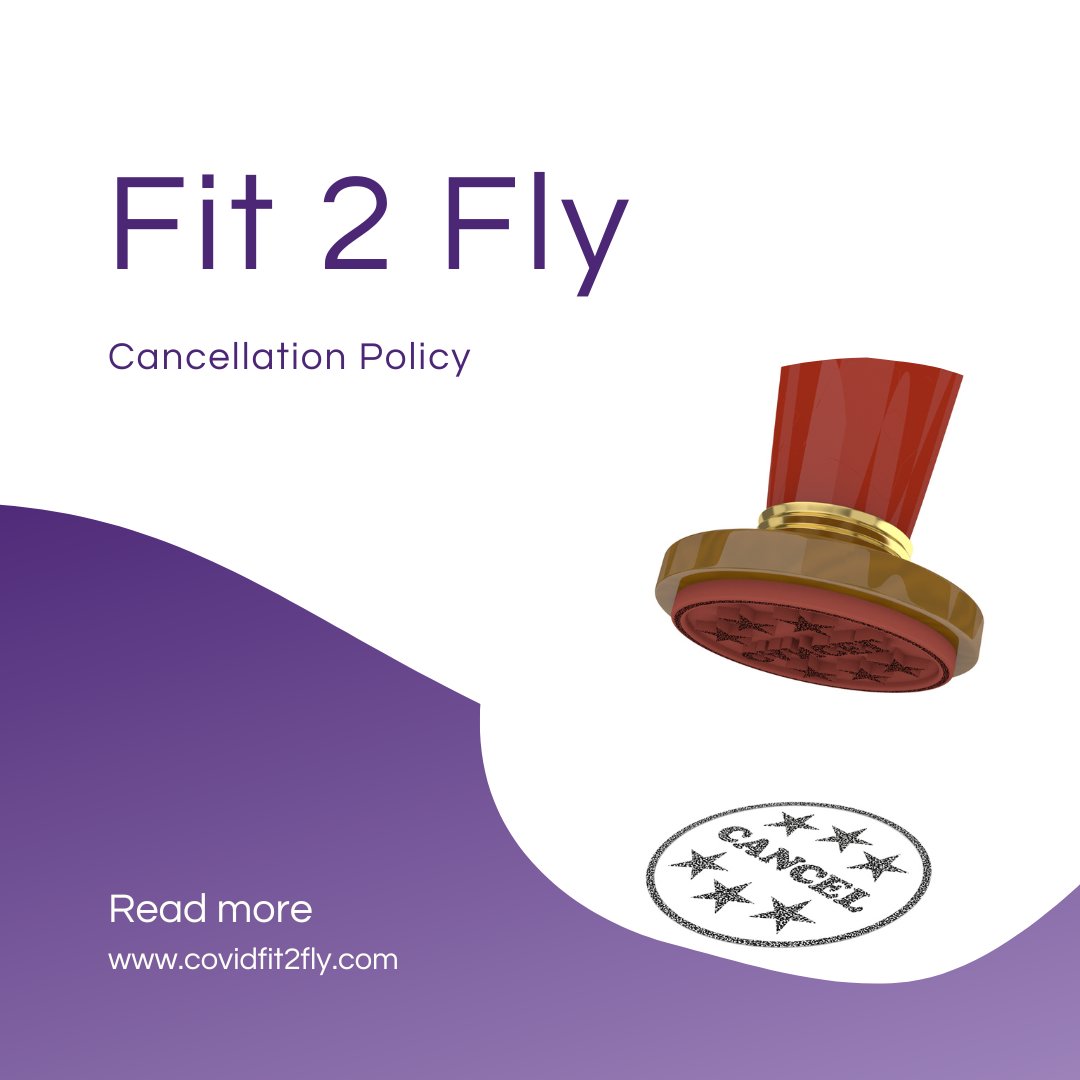 To cancel an order contact us by phone or email before 2 pm on the day your order is placed.

No refunds or cancellations are offered after the above time, however, you may retain your test kit for future use.

Read more: covidfit2fly.com/faq/