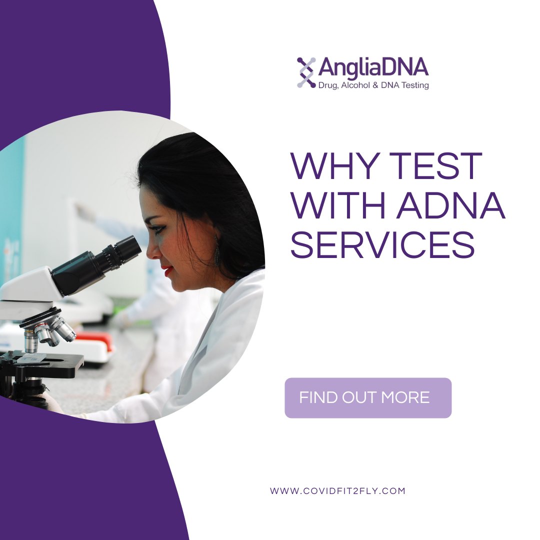 Why Test With ADNA Services?

We are a UKAS Accredited Testing Laboratory to ISO 17025 with a team of experienced scientists who have been helping to support government effort to provide testing services since the beginning of this pandemic.

Read more: covidfit2fly.com/faq/