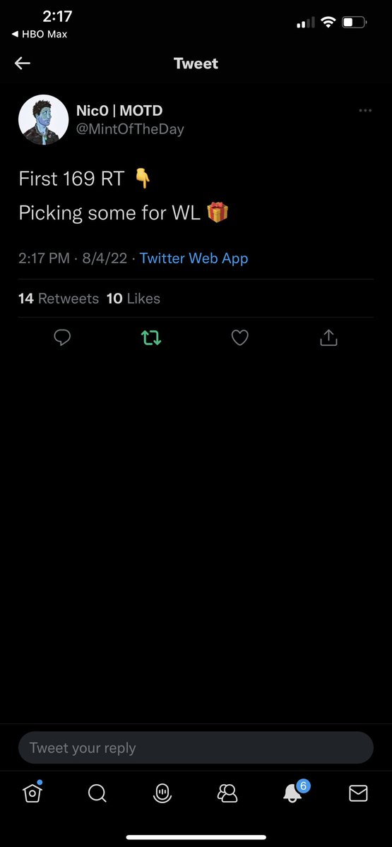 iAmSkyro's tweet photo. @MintOfTheDay Notifications always on!💯 https://t.co/VCY2Oek0e2