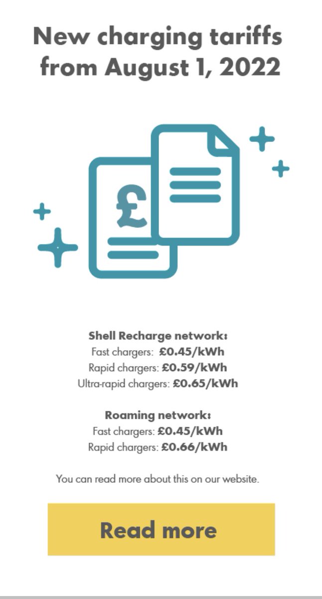 alexiskeech's tweet image. Tariffs for EV charging with #shellrecharge