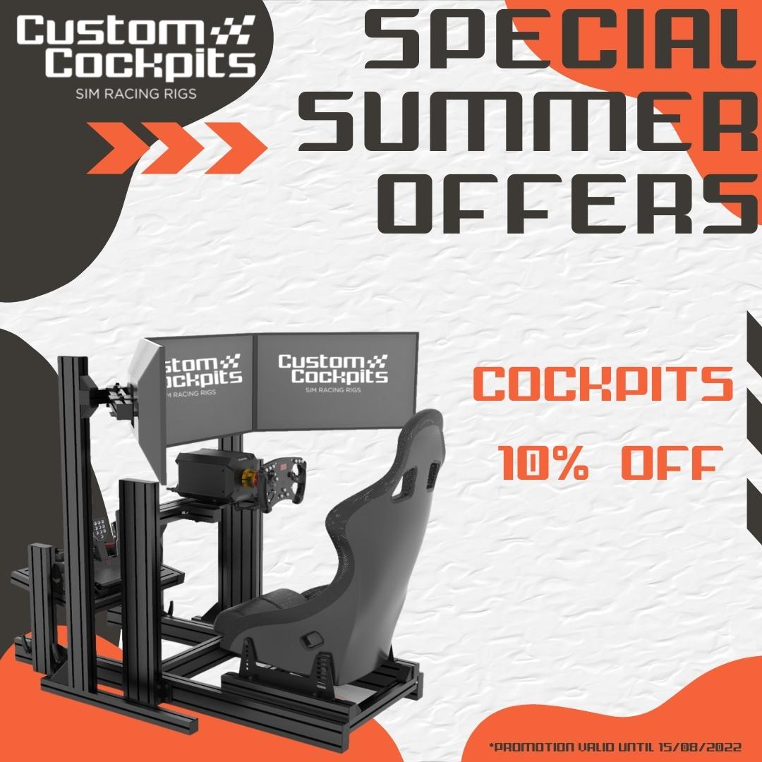 ☀ ⛱️Un 10, para un verano de 10!⛱️☀️

Disfruta de nuestras ESPECIAL SUMMER OFFERS 🏊con un 10% de #descuento en #Cockpits y disfruta al máximo el verano 🏖 

👇👇👇👇👇👇👇👇
custom-cockpits.com 

#simracing #cockpit #simrig #iracing #F1 #AssettoCorsa