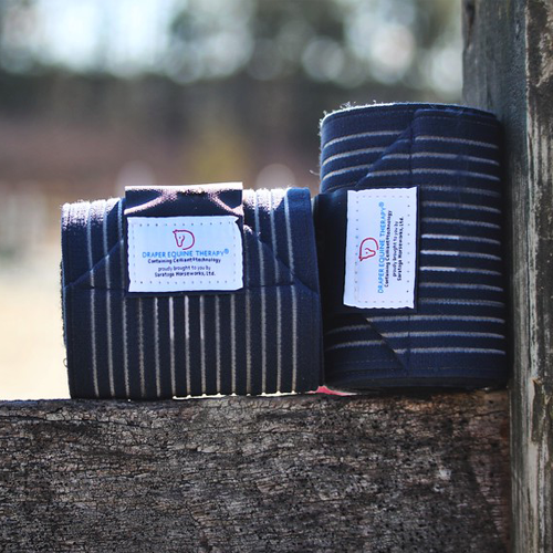 Celliant's tweet photo. Protect and support your horse’s legs during exercise with the @DraperTherapies Equine Therapy Perfect Polo Wraps. Infused with #CELLIANT infrared technology, the wraps work to increase the local circulation in your horse’s legs.

#textileinnovation #infrared #infraredenergy https://t.co/564gDVa5QU