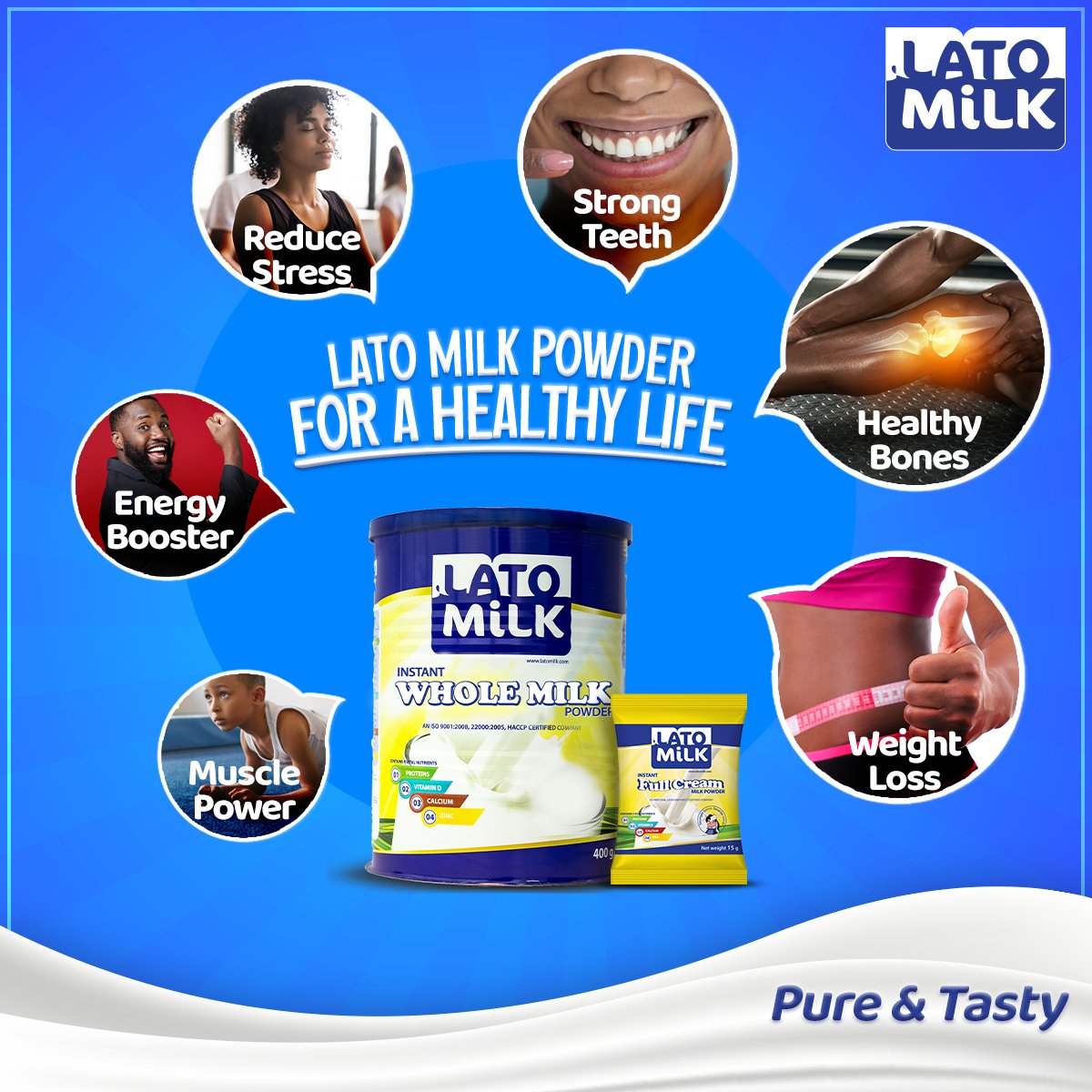 LatoMilk's tweet photo. Out of the many benefits, we are listing six of them which will motivate to make milk  part of your daily diet.
#LatoMilkPowder #AnyTimeMilk
#LatoMilk #PureAndTasty https://t.co/PgOJq5GuNI