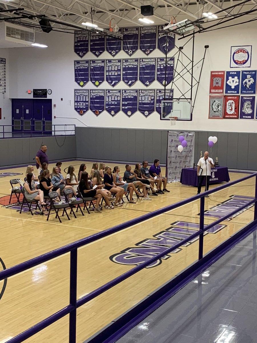2022 D2 Softball Champs Celebration! Thank you to all in the community who came out to honor these amazing players and coaches. Also a special thank you to State Representative @Scott_Wiggam for presenting the team with a resolution.