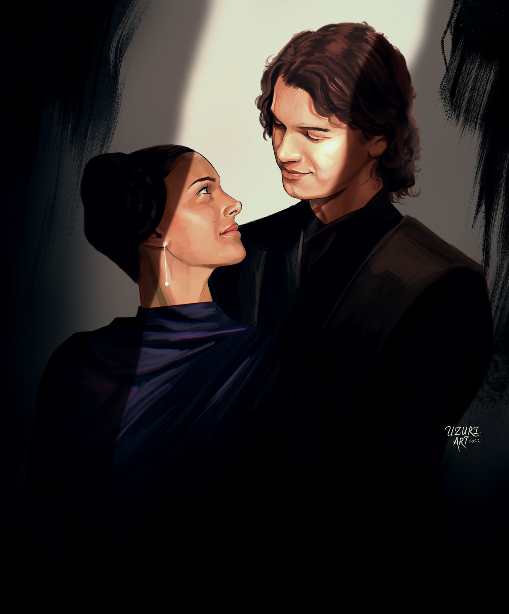 Uzuri Art On Twitter Anakin And Padme Starwars Digitalart Fanart Hfkpvhpb03