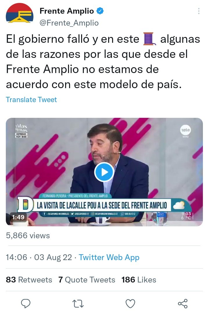 PFernandezBeri's tweet photo. 😏 Se acuerdan de la genial frase del Presidente, "¿Qué es el @Frente_Amplio #QuéEsElFrenteAmplio? 🤭😂😂😂 https://t.co/VoF8zYN2C6