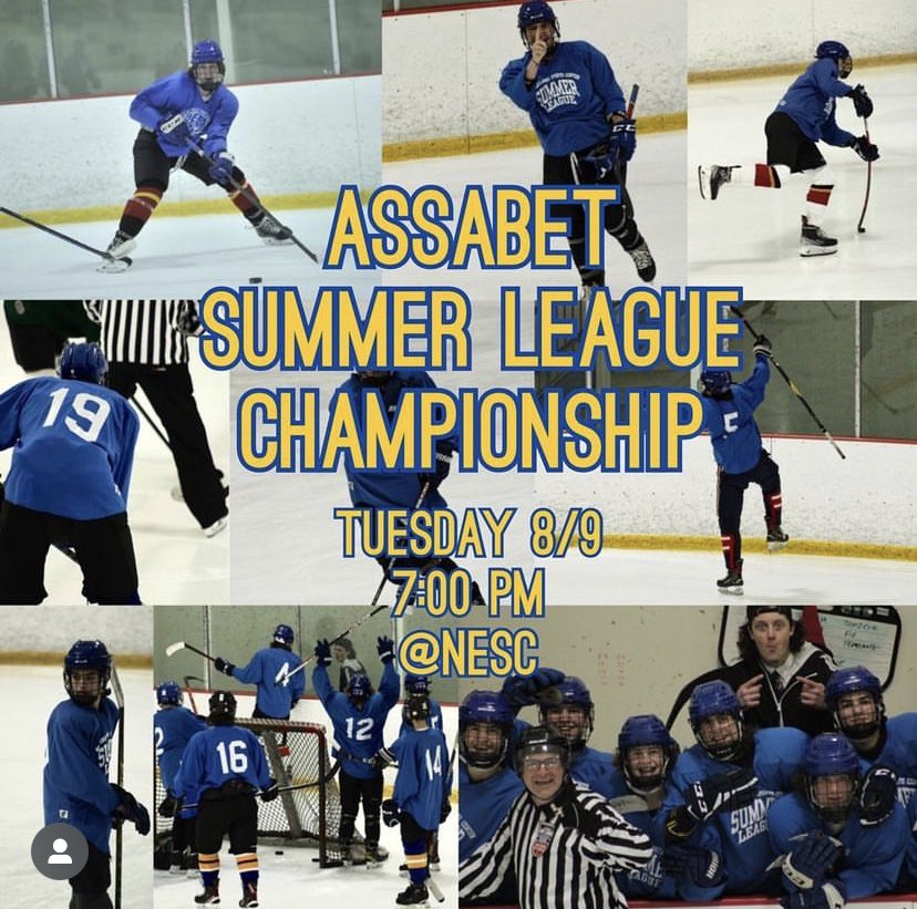 Assabet Aztec Hockey is going to the Summer high school championship game!!!