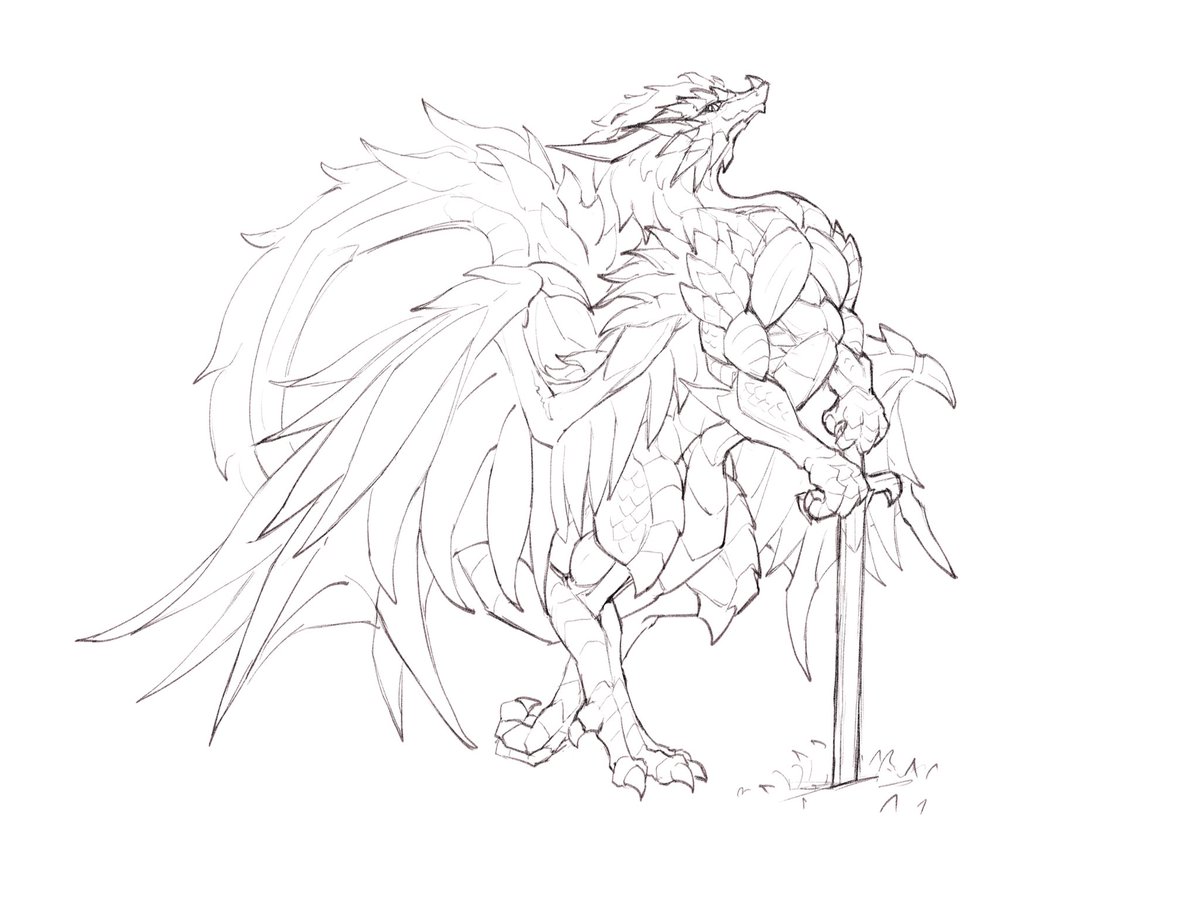 New sketch for OC —