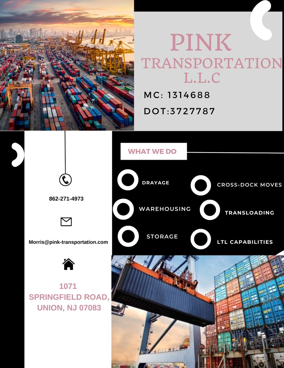 Warehouse space available. 
I23k SqFt available &amp;  It's 13 minutes from the port and located in between major highways. 

•Drayage 
•Transloads 
•Cross-dock services 
•Storage
•LTL Loads &amp; much much more. 

Morris@pink-transportation.com