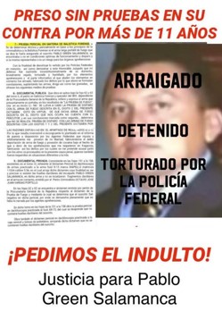 #04Ago 
Únete por justicia #PabloGreenSalamanca preso siendo Inocente.
#PaseDeLista1Al43 con @epigmenioibarra 9:00 PM 
Apoyo @green52169 
Por indulto a su papá 
Nunca más fábrica de culpables
Libertad presos torturados.
@LupitaRivera453 
@sirenaramos 
@more70mart 
@Meztli_