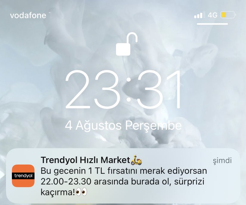 MelihBasarir's tweet photo. @Trendyol bildirimi tam zamanında göndermişsin gerçekten https://t.co/bOyJXFP90C