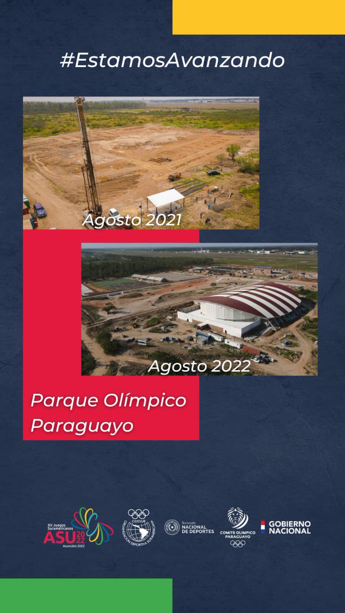Diego Galeano Harrison (@diegogaleanoh) on Twitter photo El Parque Olímpico🇵🇾 en el <a href="/coparaguay/">Comité Olímpico Pyo</a> se erige como la nueva Ciudad Deportiva con 1️⃣6️⃣escenarios para 1️⃣8️⃣competencias de alto nivel y obras complementarias para 1️⃣3️⃣0️⃣0️⃣0️⃣espectadores en los Juegos <a href="/asu2022oficial/">Asunción 2022</a>
En 5️⃣8️⃣días vibraremos #ASU2022
#EstamosAvanzando
💪🏻🇵🇾 El Parque Olímpico🇵🇾 en el <a href="/coparaguay/">Comité Olímpico Pyo</a> se erige como la nueva Ciudad Deportiva con 1️⃣6️⃣escenarios para 1️⃣8️⃣competencias de alto nivel y obras complementarias para 1️⃣3️⃣0️⃣0️⃣0️⃣espectadores en los Juegos <a href="/asu2022oficial/">Asunción 2022</a>
En 5️⃣8️⃣días vibraremos #ASU2022
#EstamosAvanzando
💪🏻🇵🇾