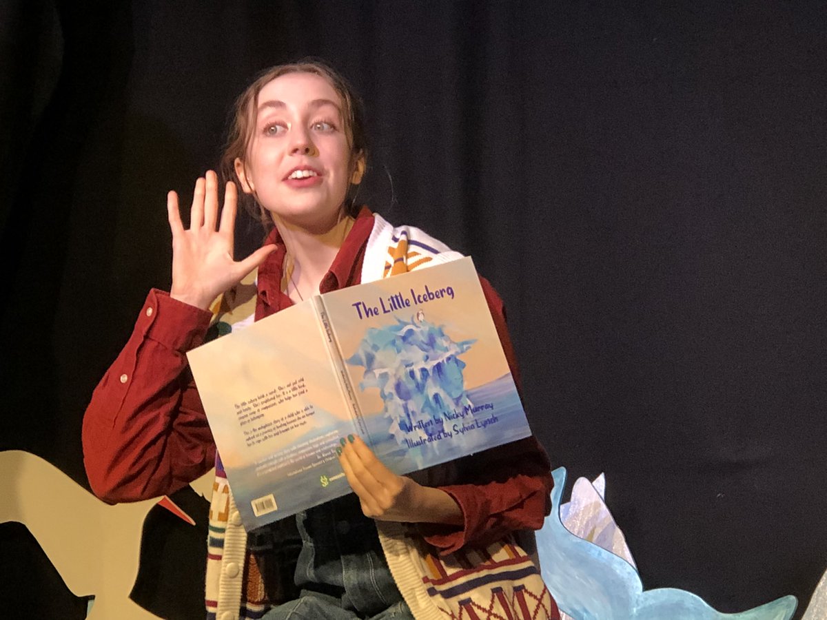 suzannezeedyk's tweet photo. Here I am at tonight’s tech rehearsal of #TheLittleIceberg, before #EdinburghFringe audiences arrive. I am marvelling at the journey. We proudly published a storybook of childhood trauma w/ author @Run485 in 2020. 2 years later? That book is here on stage. Remarkable. https://t.co/ekPNhL2HfG