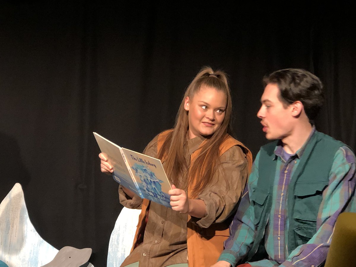 suzannezeedyk's tweet photo. Here I am at tonight’s tech rehearsal of #TheLittleIceberg, before #EdinburghFringe audiences arrive. I am marvelling at the journey. We proudly published a storybook of childhood trauma w/ author @Run485 in 2020. 2 years later? That book is here on stage. Remarkable. https://t.co/ekPNhL2HfG