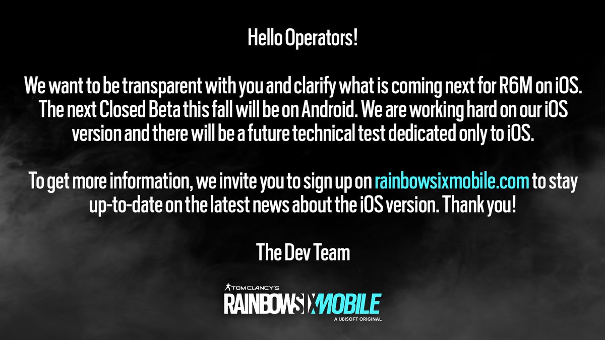 Rainbow Six Mobile (@rainbow6mobile) on Twitter photo 