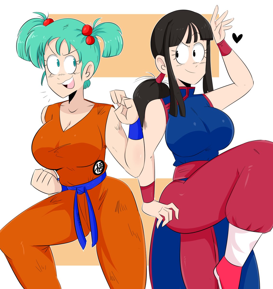 "Okay, I admit... Bulma in a martial arts gui is pretty stunning. I'm just surprised Vegeta didn't get angry at the idea."