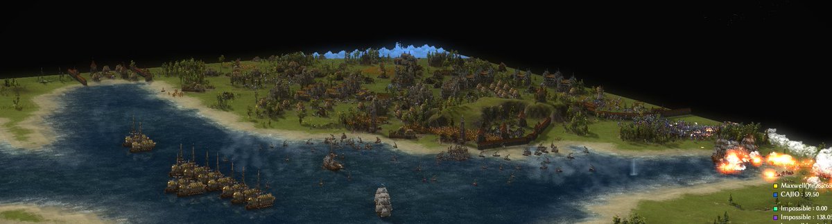 Pickman03212979's tweet photo. The typical base in #cossacks3 when you play vs impossible bots. https://t.co/DSsC1FR2A6