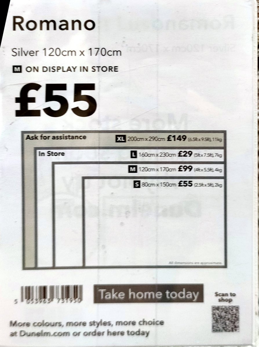 Amy61152711's tweet photo. @DunelmUK think the pricing here may be slightly out......#expensivetypo #illtakealarge https://t.co/Cmjs81RqUg