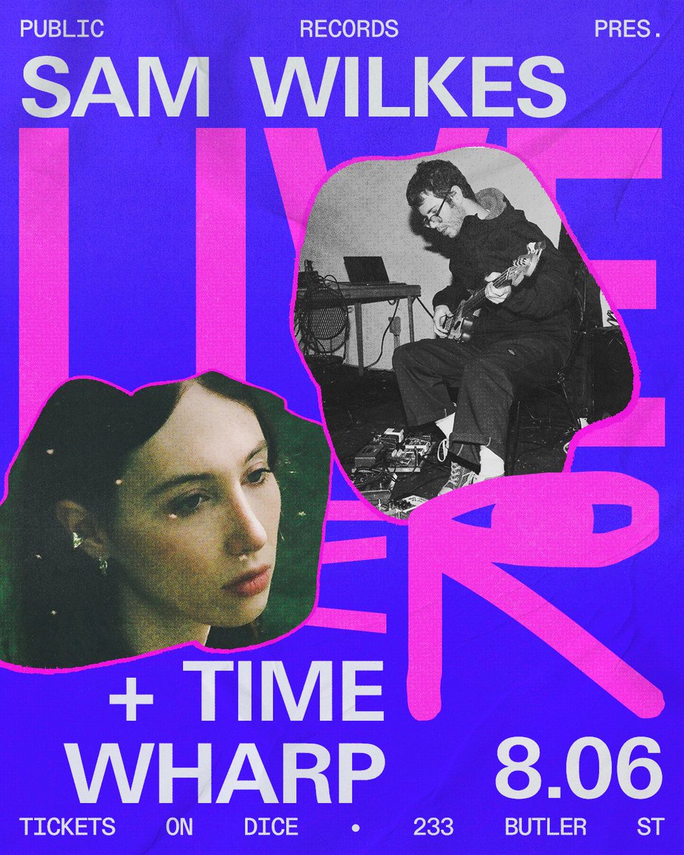 Our exclusive chat w/ Sam Wilkes + Time Wharp, interviewed by PR's Braden Wells. Tap to read about their early influences, the genesis of a song and what we can expect from their performances in the Sound Room Saturday: publicrecords.nyc/editorial/a-wo…