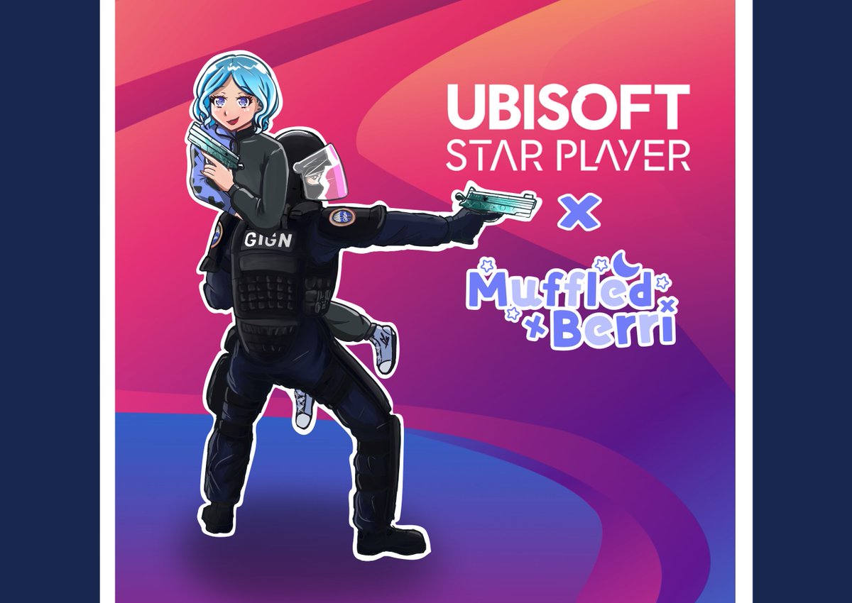 MuffledBerri's tweet image. With the end of the #SiegeChampions Program, I'm happy to announce I'm now a... *drumroll*
✨⭐️Ubisoft Star Player ⭐️✨
Thank you @Ubisoft for the invitation and honour 💜🥰
