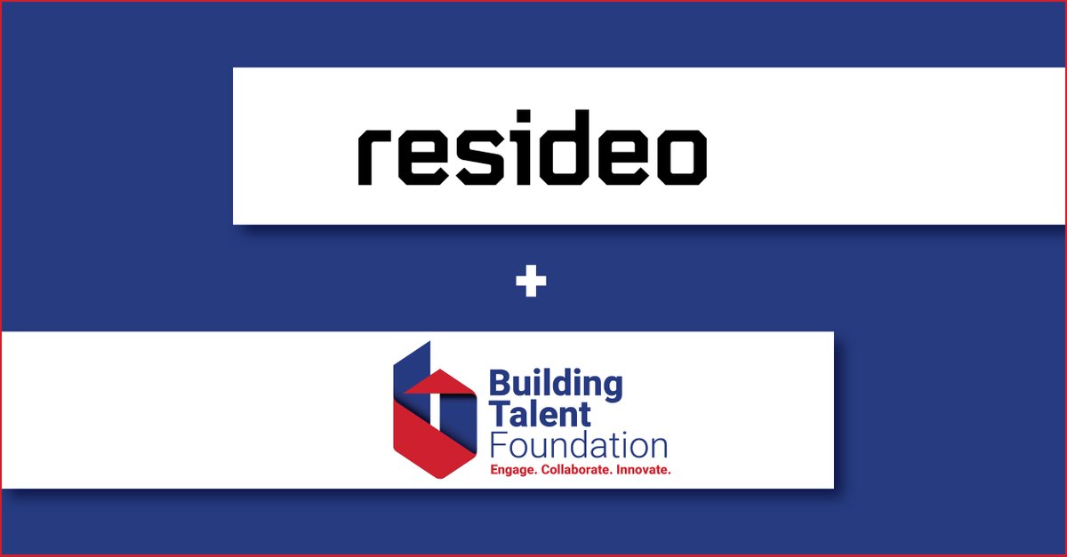 webuildtalent's tweet photo. We are proud to announce the renewal of our annual partnership with @Resideo, who has helped us create new opportunities for young people to pursue rewarding careers in the HVAC and security and smart home industries.
/1 https://t.co/KW2UeOsFrV