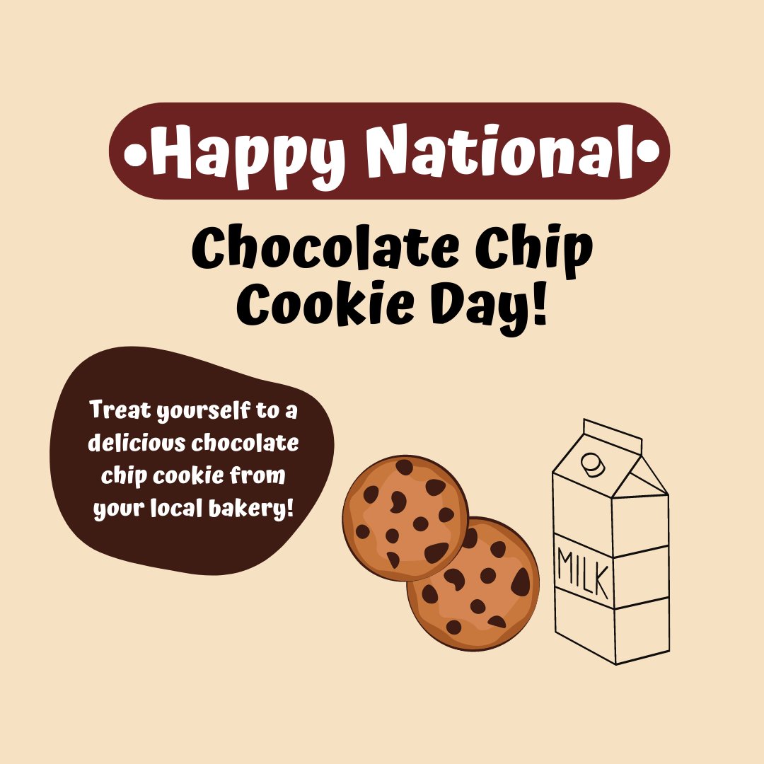 Happy National Chocolate Chip Cookie Day🍪🥛 #NationalChocolateChipCookieDay #treatyourself