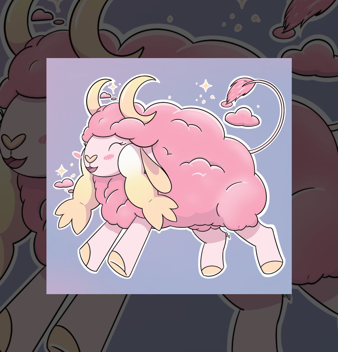 NorthernMyth's tweet image. Fairy-Type Wooloo 
#Stickers #stickershop #Pokemon #Wooloo