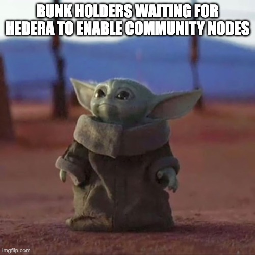barpunks's tweet photo. I know, it's difficult to be patient. But if Baby Yoda can wait you can do it too 🔥
After the fact, your #BarPunks will generate consistent supply of $HBAR inserted directly into your wallet. No fuss no muss.
#Hedera #HBAR #NFTs #HBARcommunity #HBARbarians https://t.co/TIASarf2c9