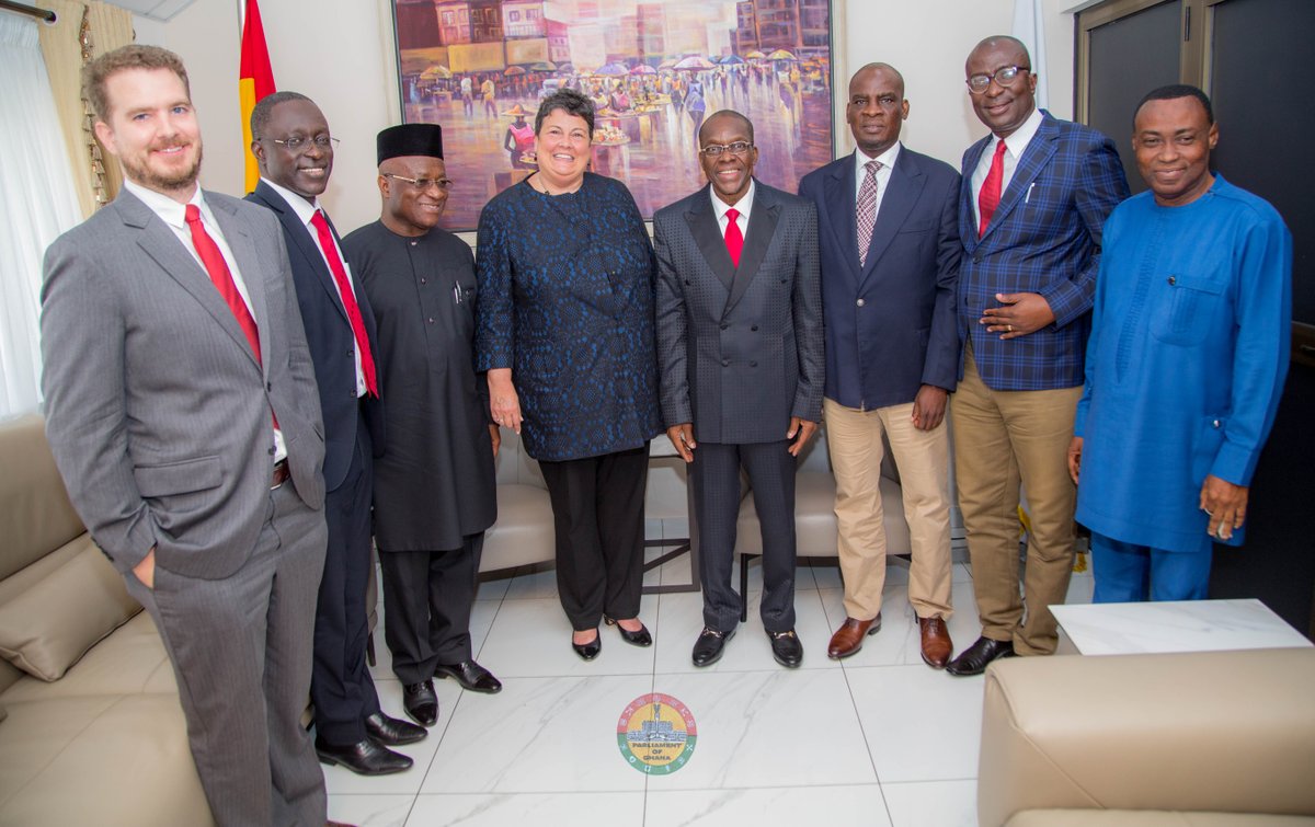 hon_okmb's tweet photo. Grateful to US Ambassador to Ghana, H.E. Virginia Palmer, for fruitful deliberations during her recent visit to Parliament House. We discussed issues of mutual interest, including security, visa processing and dealing with the economic impact of the Covid-19 pandemic. https://t.co/wSTzk7cHmJ