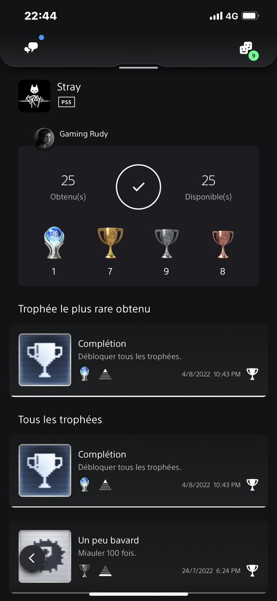AzeRoX_Gaming's tweet photo. 17 eme platine avec #stray #PS5 #huntertrophy https://t.co/L8LvkOi8TK