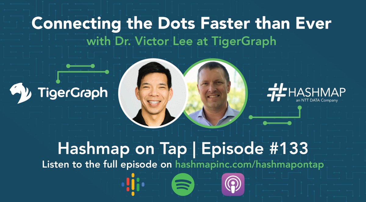 🎧 Dr. Victor Lee, VP of #MachineLearning and #AI at @TigerGraphDB, chats with @kellykohlleffel of @hashmapinc’s podcast #HashmaponTap about connecting the relationship dots using #graph data: hashmapinc.com/hashmapontap/e… #graphdatabase #graphanalytics