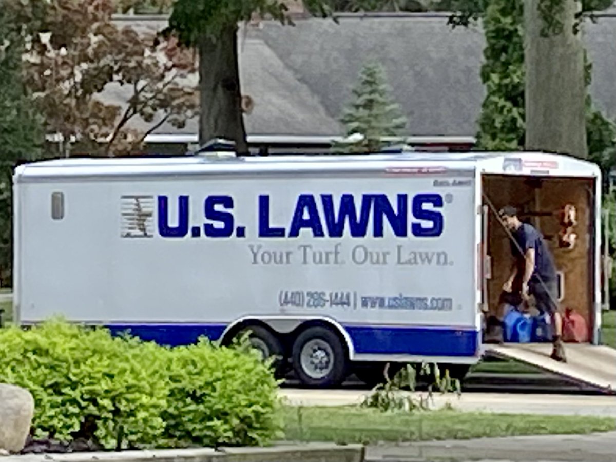 HaagLoreen's tweet photo. Something seems off with this slogan.  Shouldn’t it be “Your LAWN. Our TURF?”Maybe not? https://t.co/LJ0vIm4Oai