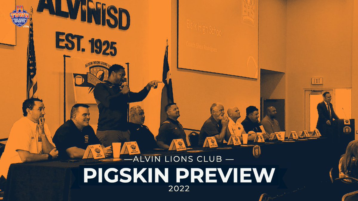 HTownHSS's tweet photo. Here's the full video of the #AlvinLionsClub #PigskinPreview luncheon at #FreedomField. We'll be returning this fall to bring you epic highlights, feature stories and much more.
@ToddFreed57 @coachbbutler @__CoachRod @vypehouston
https://t.co/8ryhTqHOHQ https://t.co/AVeKSP2dfv