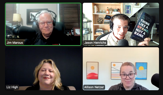jasonhenrichs's tweet photo. This was an awesome conversation! Thanks for co-hosting @JimMarous. If you haven't ordered your copy of https://t.co/iaC42zcn4R by @allnetz & @brand_B4_Bank. Look for it soon on @provokecast https://t.co/vLXGBYljbp