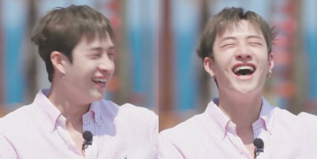 thankfulforchan's tweet photo. when bang chan laughs like this https://t.co/BXxVFjap23