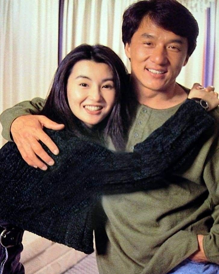 Maggie Cheung and Jackie Chan