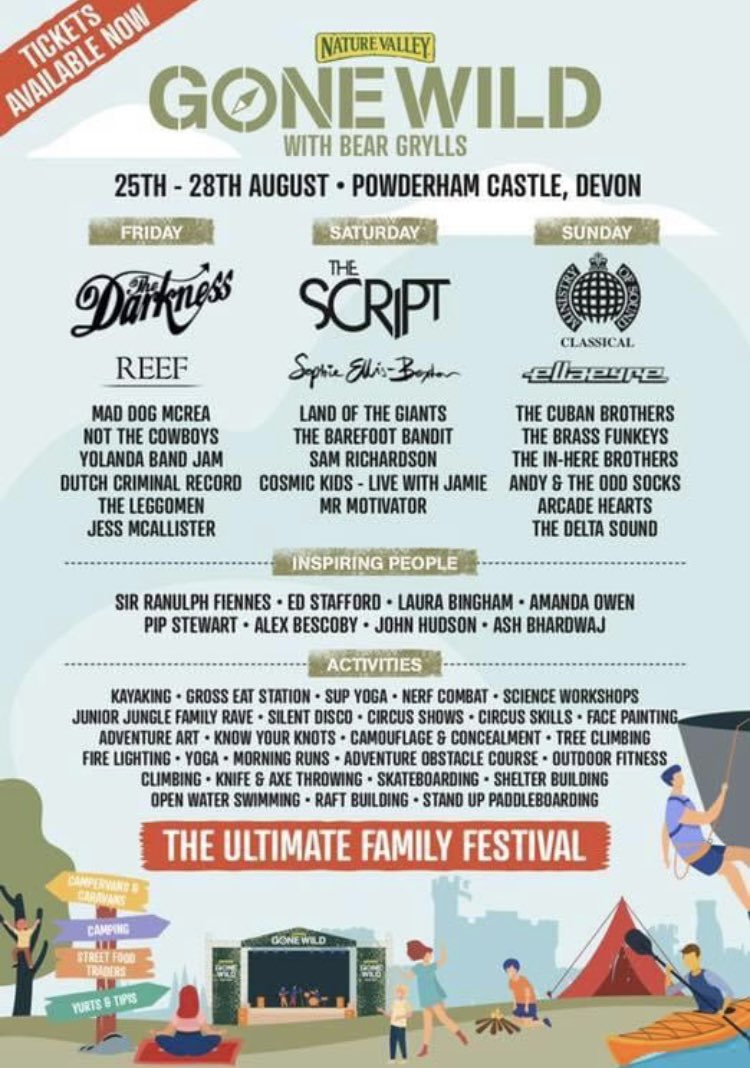 We’re really sorry to have to say that we’re no longer playing <a href="/Gonewildfest/">Gone Wild Festival</a> as our Gaz has severely broken his ankle and has had to have surgery to put it all back together again. Wishing him all the best with a speedy recovery. Still go to the festival tho. Obvs.