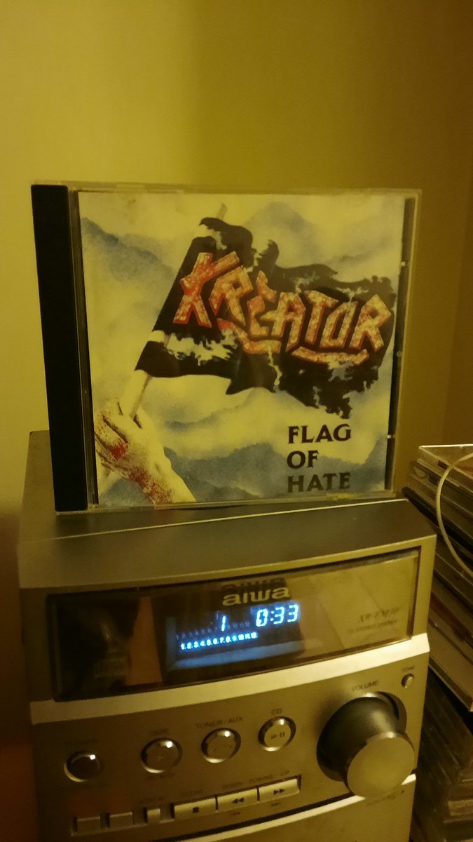 aodanoneachtain's tweet photo. On this day back in '86, the greatest year ever for thrash metal - This beaut of an EP was released : Kreator - Flag Of Hate. #Kreator #FlagOfHate #ThrashMetal https://t.co/GKvud3XYFn