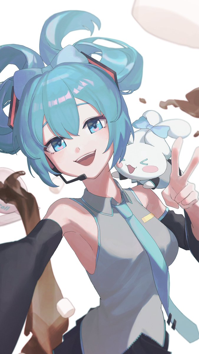 初音ミク「#初音ミク#シナミクピース 」|랙몬のイラスト