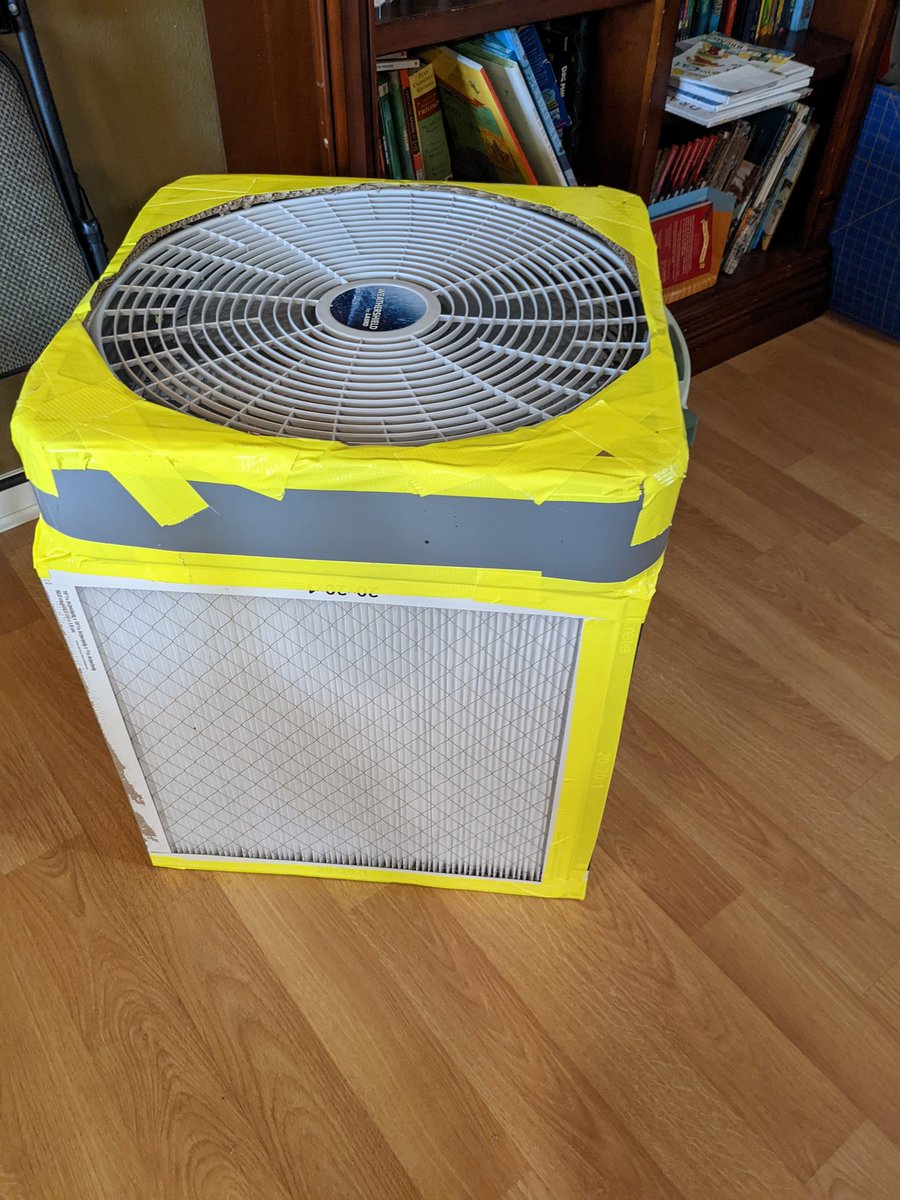 Made my first CR box. 3Ms 2200 filters are currently $10 off at Costco! Really hoping my kids' teachers will accept boxes for their rooms this year. #crbox #CovidIsNotOver