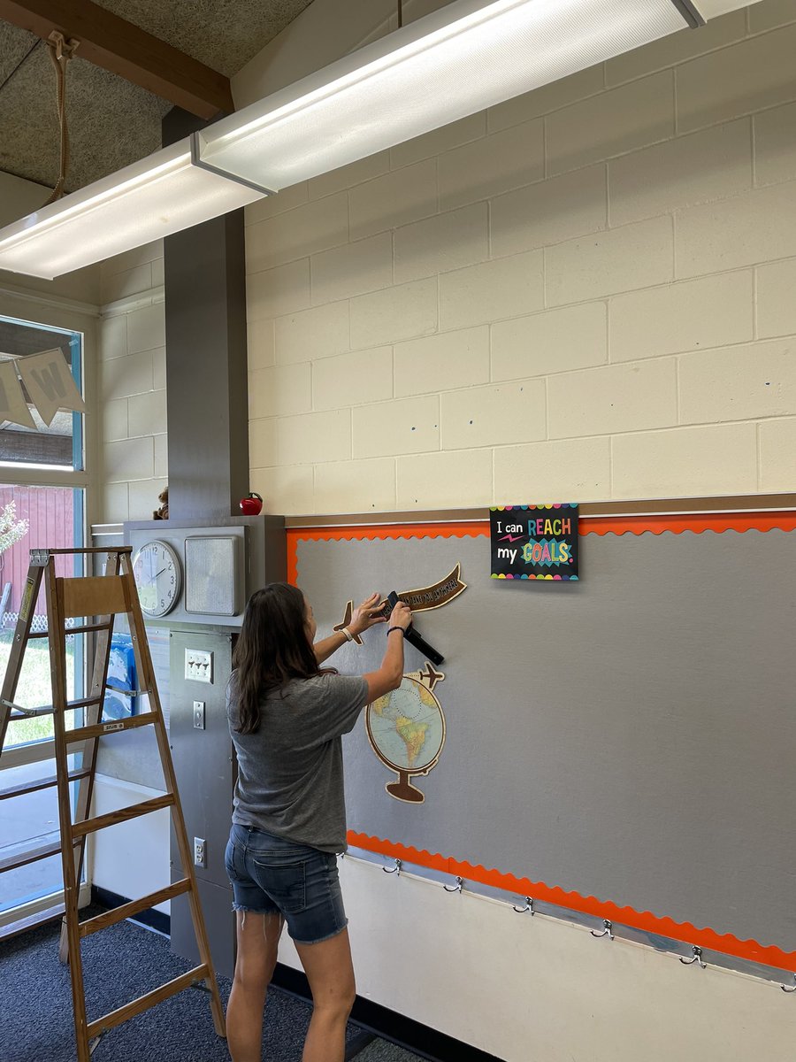 CENES teachers hard at work!! Preparing for our amazing students.