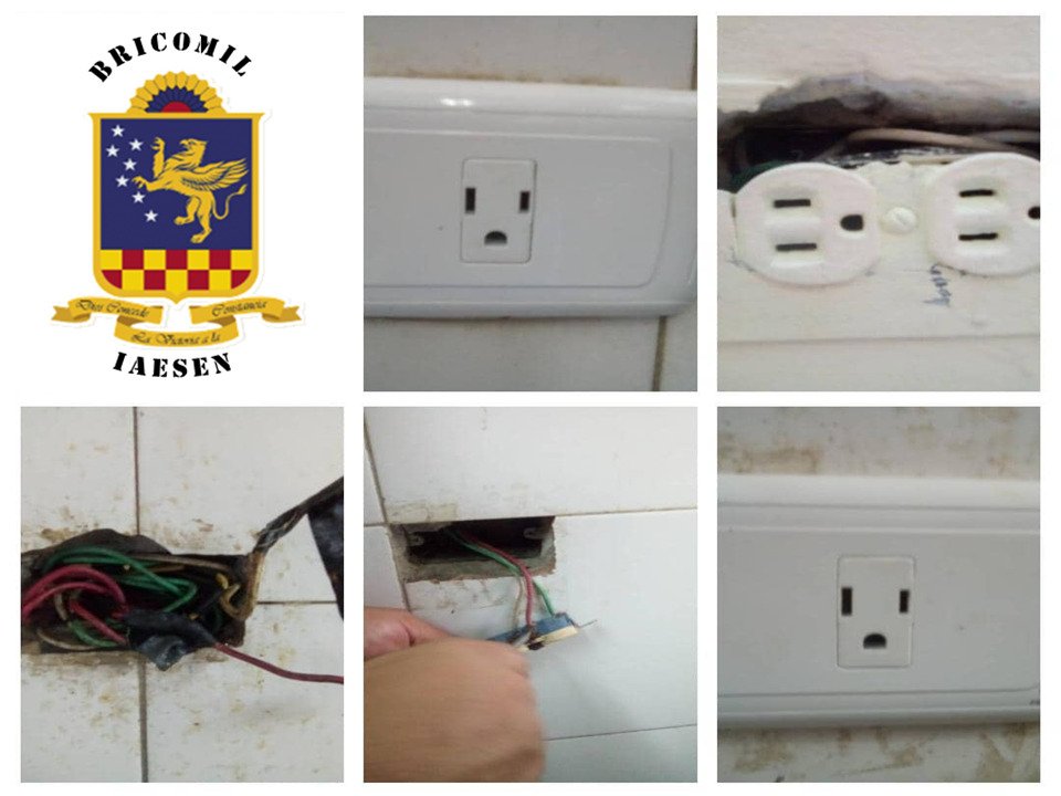 iaesen_umbv's tweet photo. #04Ago #EnDesarrollo Cumpliendo las instrucciones de nuestro CJ. @NicolasMaduro la BRICOMIL IAESEN #AltamenteComprometidos efectúa reemplazo de tomacorrientes e interruptores eléctricos en las aulas de clase y pintura de brocales de la fachada y jardines del CEINS "Barrio Nuevo". https://t.co/XrWlnd6SBD