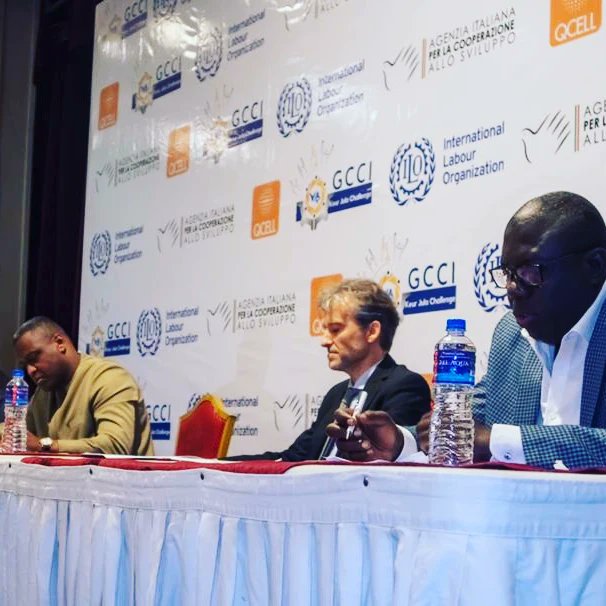 The Keur Jula Challenge_National Business Plan Competition targeting 500 youths from all 7 Regions in Gambia,Youths age of 18_35 years,a 1yr registered  business.
 Organized by GCCI in partnership with Qcell, AIPCAS, ILO.
Theme: Promoting Sustainable Enterprises &amp; Decent Work.