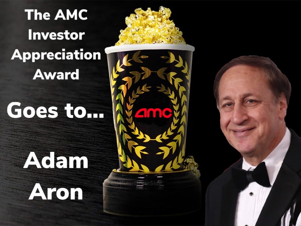MisterBryteSide's tweet photo. @CEOAdam Thank you, Adam and AMC executives, for making AMC such a great investment opportunity. I will be a shareholder and patron for life.
#AMCfam
#AMCtothemoon
#ThankYou
#Apecoin
#APE https://t.co/WtKcroaNdq