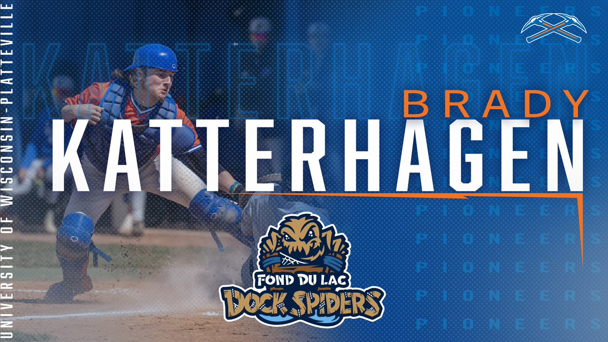 UWPlattBaseball's tweet photo. Once his very successful summer in the @DairylandLeague (Waukesha Foxes) is complete, sophomore catcher Brady Katterhagen has been invited to finish the summer with the @NWLbaseball @DockSpiders.  Very proud of you, Brady!
#RollNeers https://t.co/tbe0HI138c
