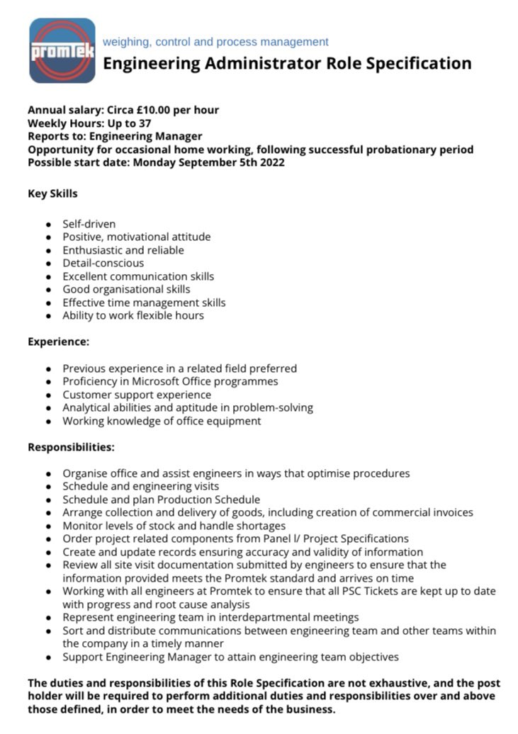 BiddulphHigh's tweet photo. ***Year 13 leavers***
If interested in this fantastic opportunity please send your CV to Miss Goodwin π #promtek https://t.co/xdbUKUmQVA
