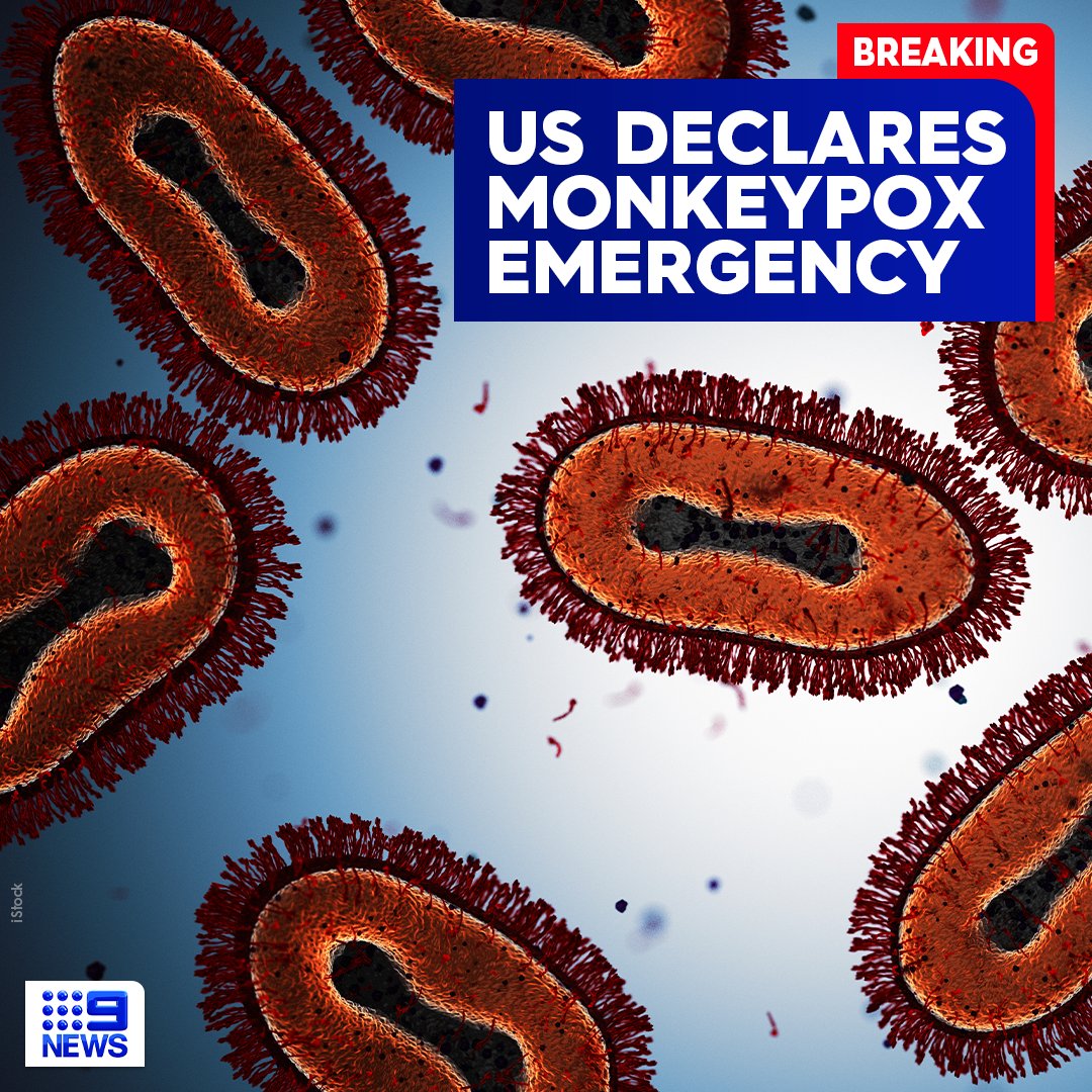 #BREAKING: The United States has declared a public health emergency over the monkeypox outbreak that has infected more than 6,600 Americans. The declaration will free up federal money and other resources to fight the outbreak. #9News READ MORE: 9Soci.al/RkBS30sppEQ