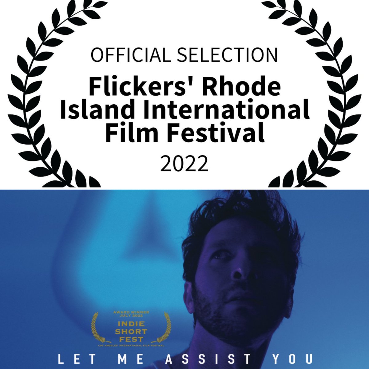 DanShaked's tweet image. LET ME ASSIST YOU is an official selection at 2022 Rhode Island International Film Festival 🎬📽🎆#riiff