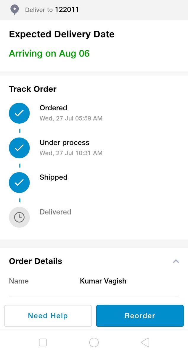 KumarVagish1's tweet photo. @JioMart I having the worst e commerce experience ever in my life with you guys! Care to share the issue behind the delay?? https://t.co/DeaQ6RKEkF