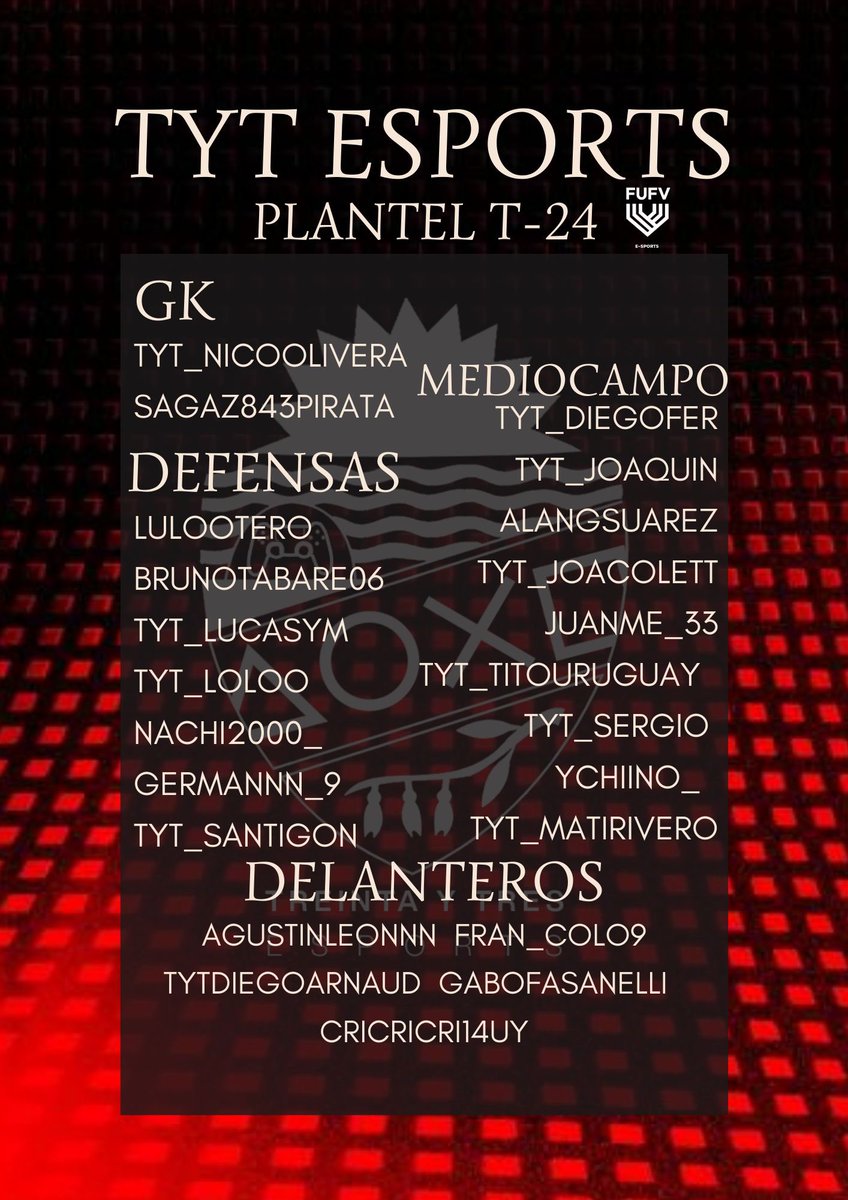 tyteSports's tweet image. Confirmada la plantilla del equipo para esta nueva temporada ✅ #Superligabrou @FUFVeSports